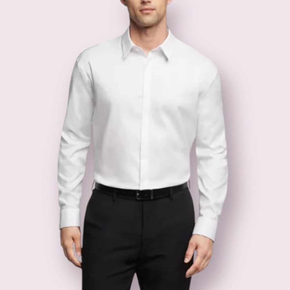 Calvin Klein Infinite Color, Men's Slim Fit Dress Shirt in White